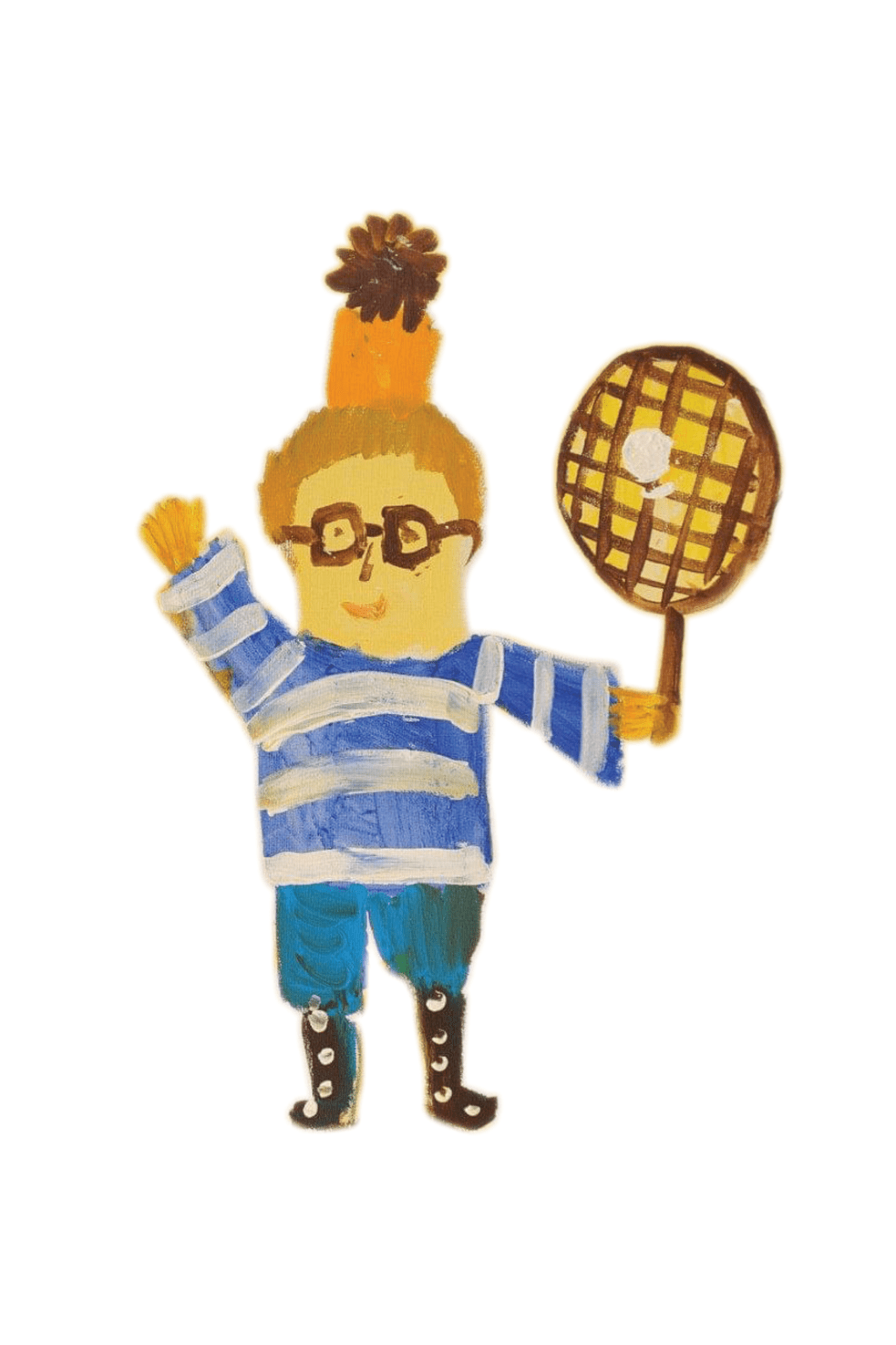 Alexander - self-portrait with a racket- copy